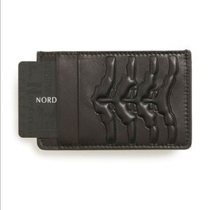 Alexander McQueen Rib Cage Embossed Card Case